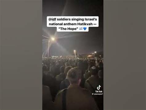 idf army sings hatikvah youtube